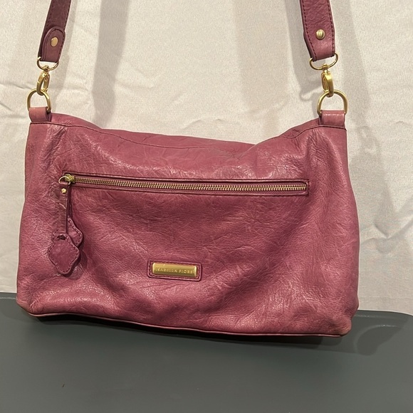 Isabella Fiore Burgundy Tote with Brass Accents - Picture 4 of 16